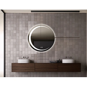 Mosmile Anti-fog Wall Hotel LED Round Bathroom Mirror